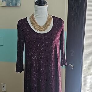Max studio asymmetrical swing style pullover dress size XS